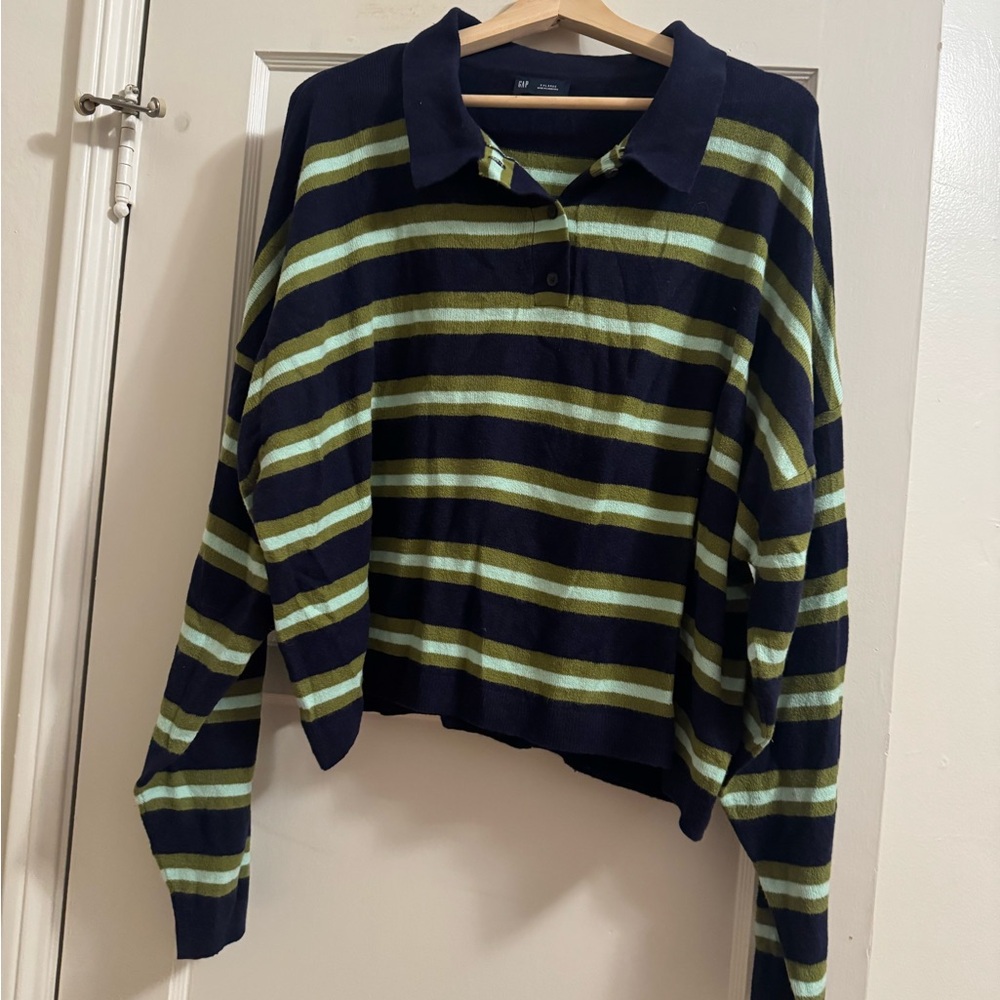 Gap CashSoft Relaxed Polo Sweater - Picture 3 of 5